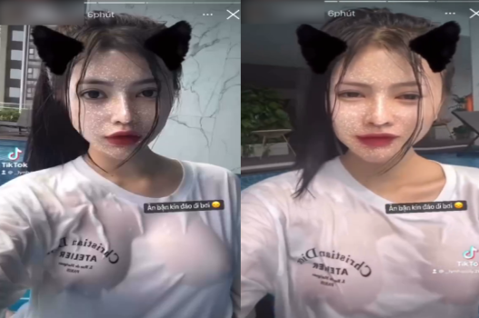 Uyên Nhi vếu to khiến cộng đồng mạng sốc ở bể bơi